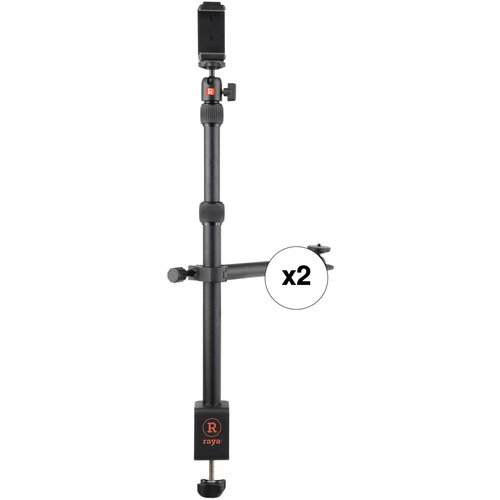 Raya LS-TT-SA Tabletop Light Stand with Side Arm (2-Pack)