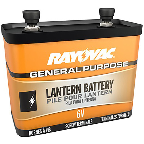 RAYOVAC 6V Alkaline General Purpose Lantern Battery (Screw Terminals)