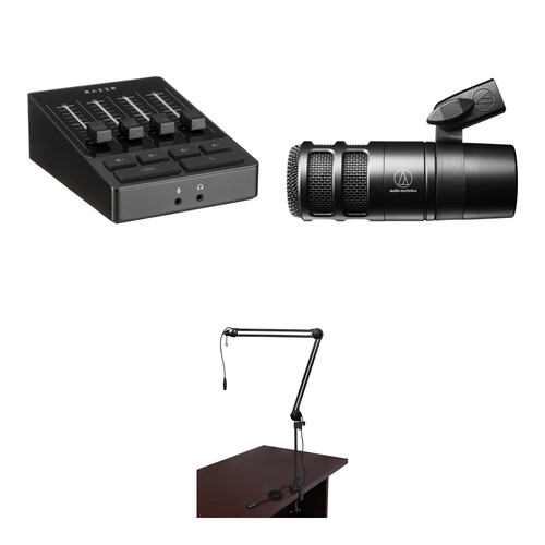 Razer Audio Mixer Kit with Podcast Mic and Broadcast Arm