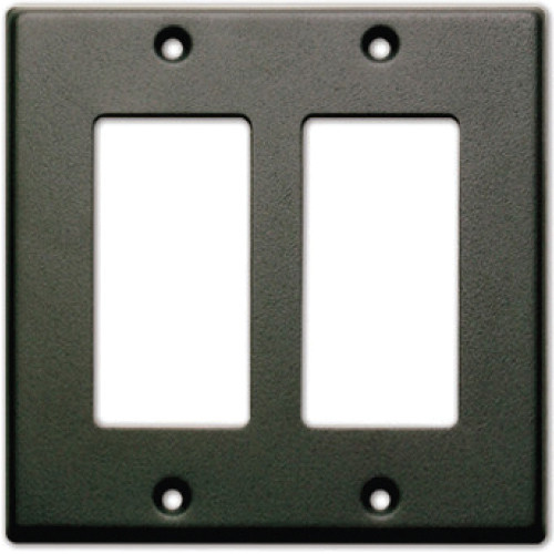RDL CP-2B Double-Slot Cover Plate (Black)