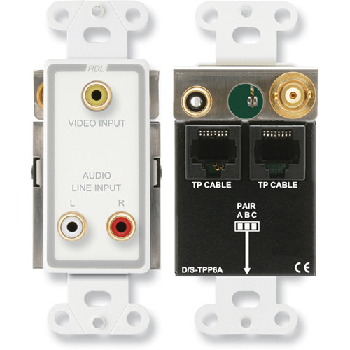 RDL D-TPP6A Format-A with Video Pass-Through (White-Gray)