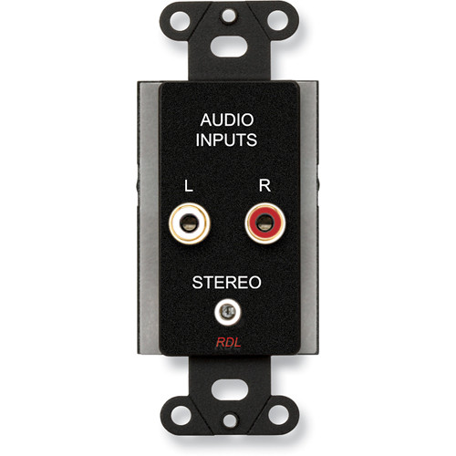 RDL DB-CIJ3 Consumer Input Jacks (Mono, Black)