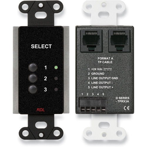 RDL DB-TPRX3A 3-Input Format-A Source Selector (Black)