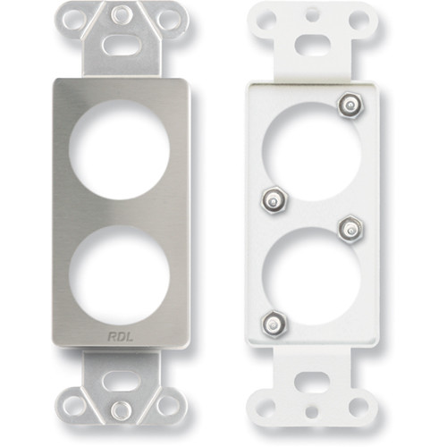 RDL DS-D2 Dual Plate for Standard/Specialty Connectors (Stainless Steel)