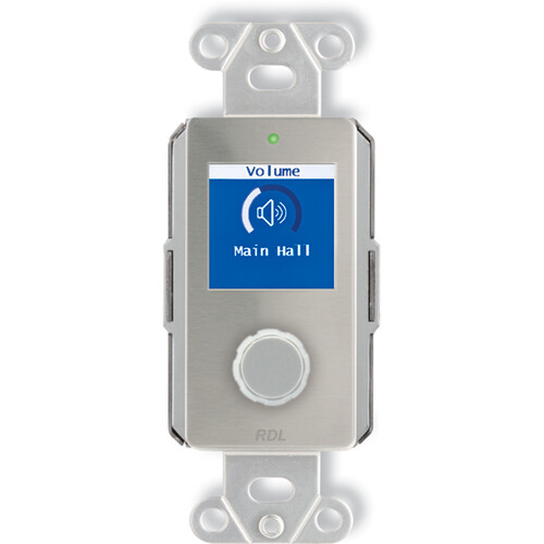 RDL DS-NVC2 Dante/AES67 Network Volume Control (Stainless Steel)