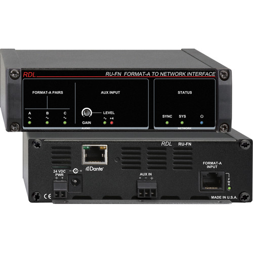 RDL RU-FN Format-A Network Interface (without PoE)
