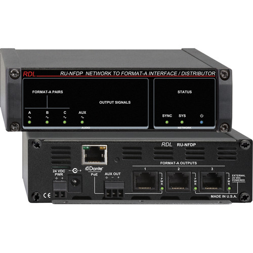 RDL RU-NFDP Network to Format-A Interface/Distributor (PoE)