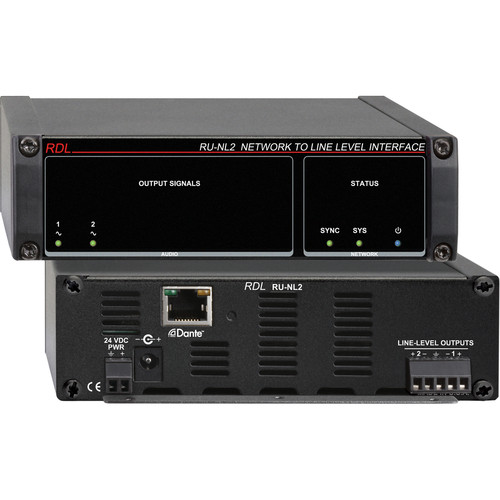 RDL RU-NL2 Network to Line-Level Interface (Two-Channel)