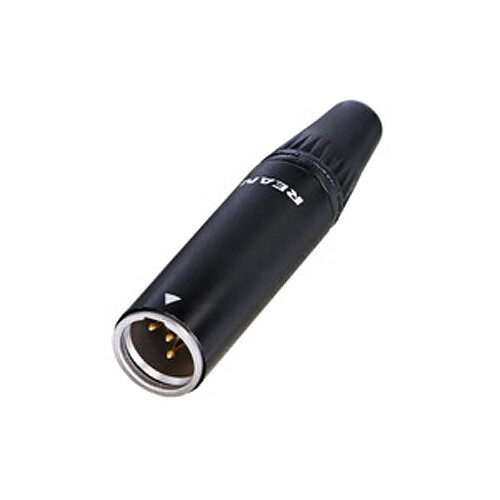 Rean 4-Pin Male Tiny XLR Cable Connector (Black/Gold)
