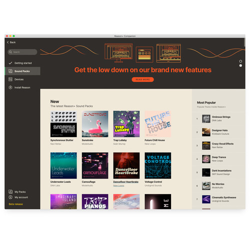 Reason Studios Reason+ Music Production Software (1-Year Prepaid Subscription)