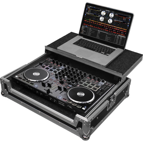 Reloop Terminal Mix 8 Kit with Serato DJ Software and Hard Case with Sliding Self