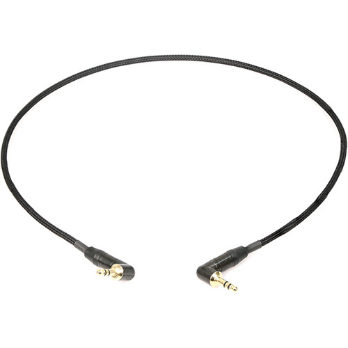 Remote Audio Stereo Jumper Cable 3.5mm Right Angle TRS plug to 3.5mm Right Angle TRS Plug (2')