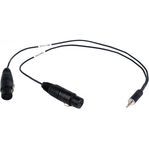 Remote Audio 2x XLR3F to 3.5mm TRS Unbalanced Stereo Transcription Cable (18")