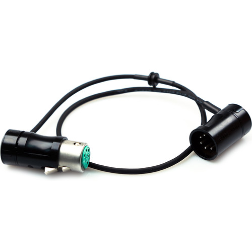 Remote Audio Low-Profile XLR5F to Low-Profile XLR5M Balanced Straight Stereo Belden Star Quad Jumper Cable for Zeppelin Isolation Mount (16.5")