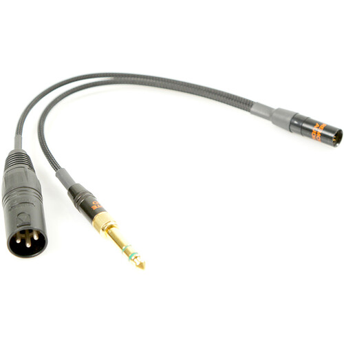 Remote Audio Breakout Cable for Remote Audio Talkback Headsets (9")