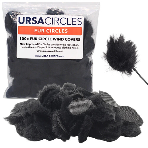 Remote Audio Ursa Fur Circles - 100-Pack (Black)