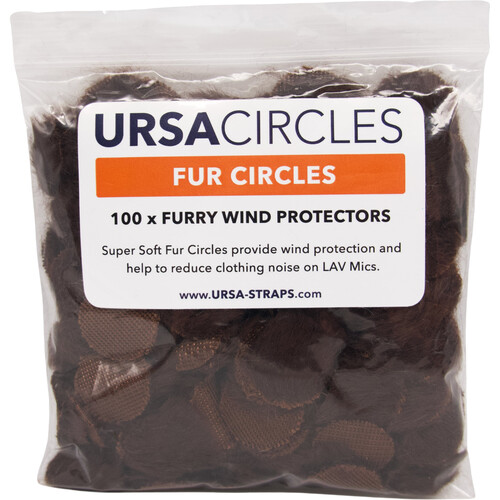 Remote Audio Ursa Fur Circles - 100-Pack (Brown)
