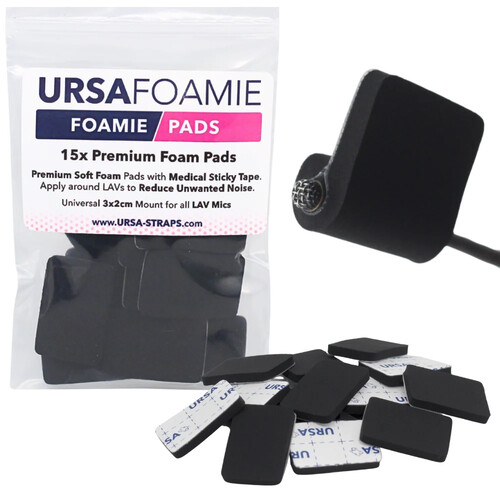 Remote Audio URSA Foamie Pad (Black, 15-Pack)