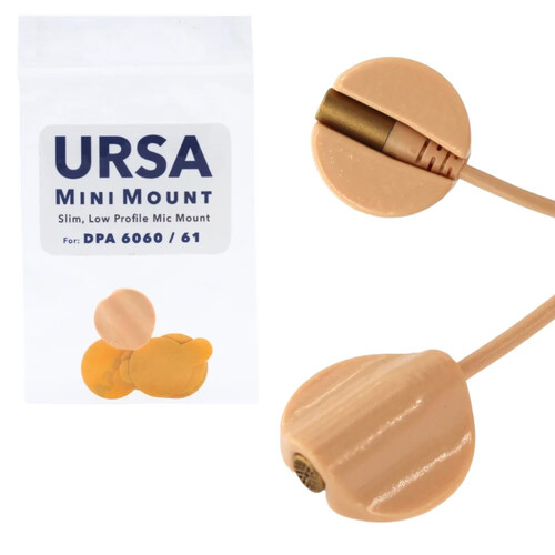 Remote Audio URSA Circular MiniMount for DPA 6060/6061 Lavaliers (Beige)