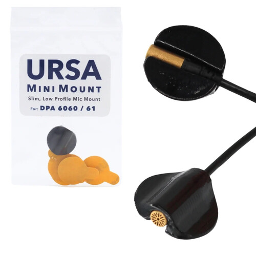 Remote Audio URSA Circular MiniMount for DPA 6060 Lavaliers (Black)