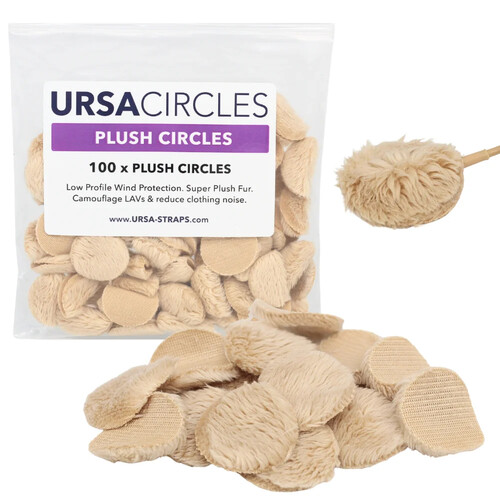 Remote Audio URSA Plush Circles (100-Pack, Beige)