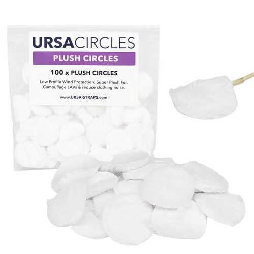 Remote Audio URSA Plush Circles (100-Pack, White)