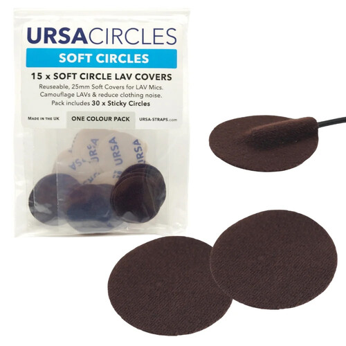 Remote Audio Ursa Soft Circles (Brown, 15-Pack)