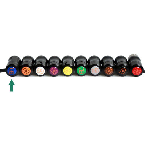 Remote Audio Color Decal for Low-Profile XLR Connector (Blue)