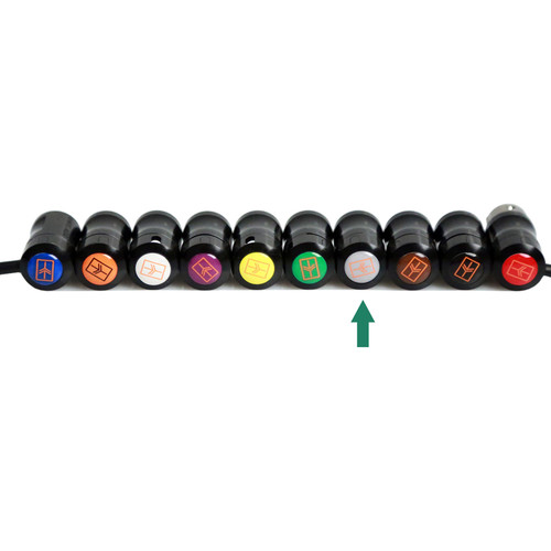 Remote Audio Color Decal for Low-Profile XLR Connector (Gray)