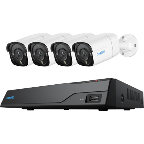 Reolink NVS8-12MB4 8-Channel 12MP NVR with 2TB HDD & Four 12MP Bullet Cameras
