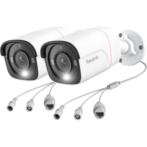 Reolink P340 12MP Outdoor Network Bullet Camera with Night Vision (2-Pack)