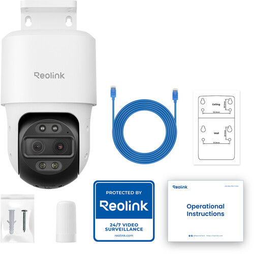 Reolink TrackMix PoE P760 UHD 4K Dual-Lens PTZ Network Camera with Auto Tracking