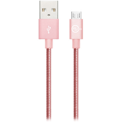 REVJAMS Micro-USB Type-A to USB Type-A Charge/Sync Cable (3', Rose Gold)
