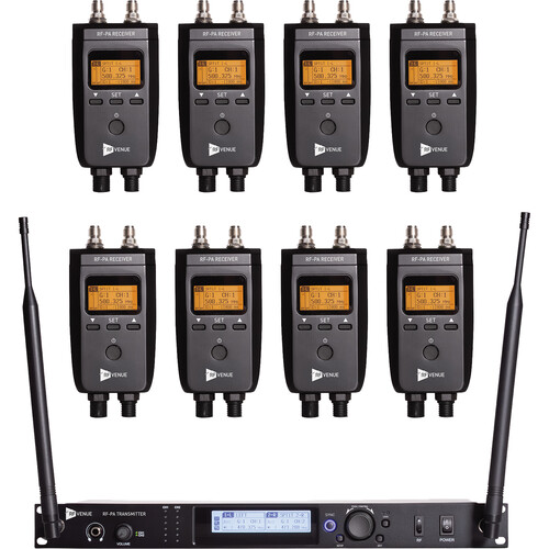 RF Venue RF PA Extension Kit with 8 Receivers (470 to 506 MHz)