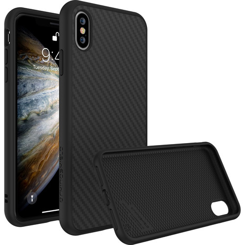 RhinoShield SolidSuit Case for iPhone XS (Black Carbon Finish)