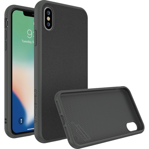 RhinoShield SolidSuit Case for iPhone XS Max (Graphite Microfiber Finish)