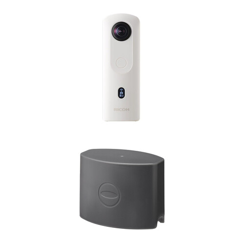 Ricoh THETA SC2 4K 360 Spherical Camera with TL-1 Lens Cap Kit