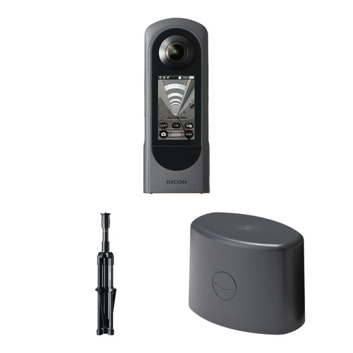 Ricoh THETA X 360° Camera with Stand & Lens Cap Kit