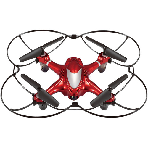 Riviera Nano Cam Quadcopter (Red/Black)