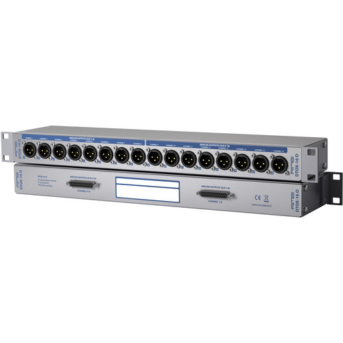 RME 16 XLR Outputs to Two 25-Pin Sub-D Connectors Breakout Panel