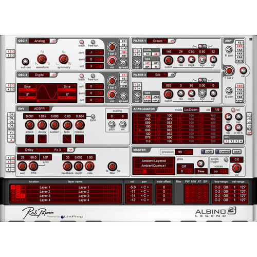 Rob Papen Albino-3 Legend Synthesizer Virtual Instrument