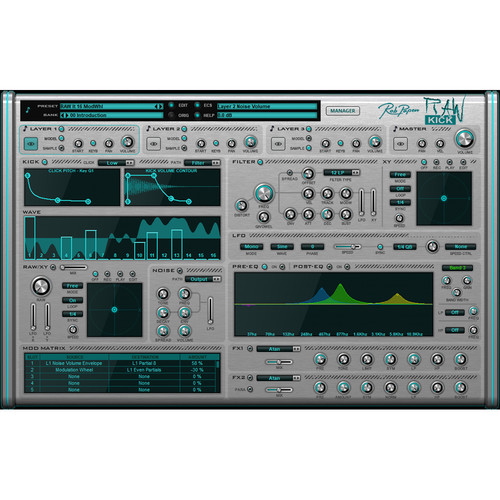 Rob Papen RAW-Kick - Kick Drum Virtual Instrument Plug-In (Download)