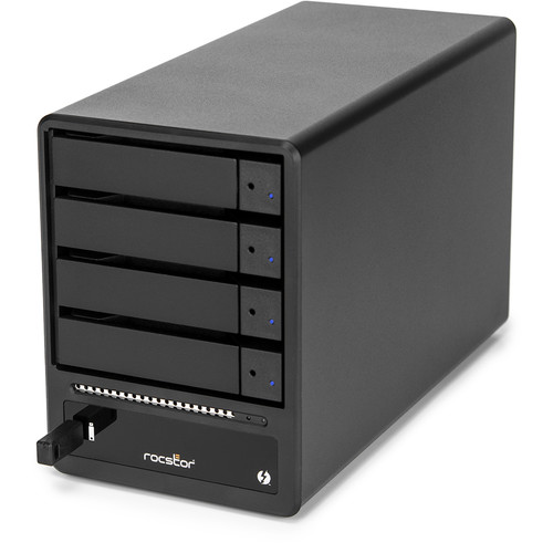 Rocstor Rocsecure ET34 4TB 4-Bay Thunderbolt 3 RAID Array (4 x 1TB SSDs)
