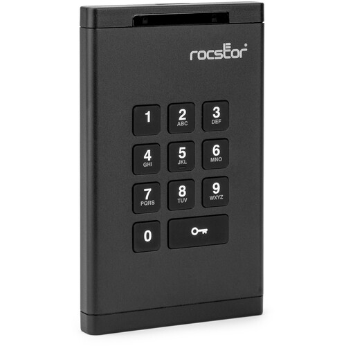 Rocstor 8TB DataSecure EX20 Encrypted USB 3.2 Gen 1 Portable SSD