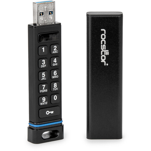 Rocstor 64GB DataSecure FX5 Encrypted USB-A 3.2 Gen 1 Flash Drive