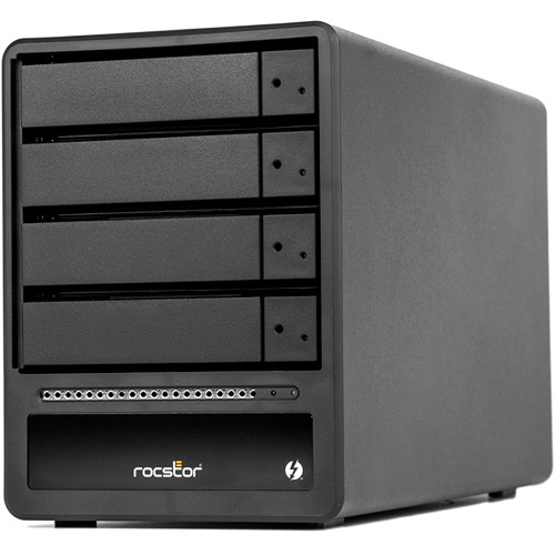 Rocstor Rocpro T34 8TB 4-Bay Thunderbolt 3 RAID Array (4 x 2TB SSDs)