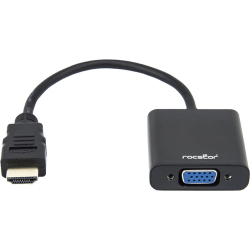 Rocstor HDMI to VGA & 1/8" Audio Adapter Cable (6")