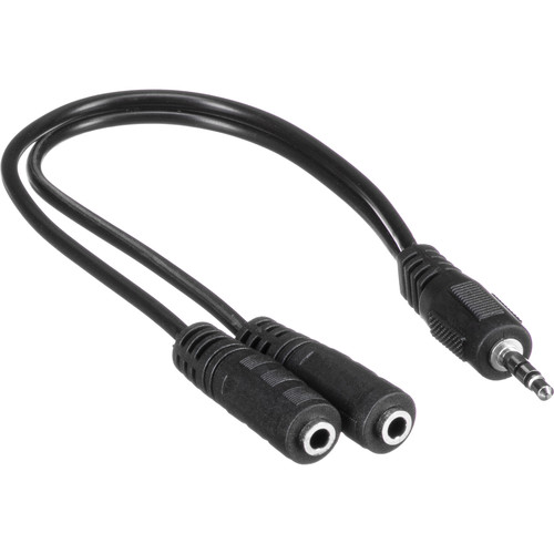 Rocstor 3.5mm Stereo Male to 2 3.5mm Stereo Female Y Cable (7.87")