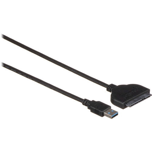 Rocstor USB 3.0 Type-A to 2.5" SATA Adapter Cable (20", Black)