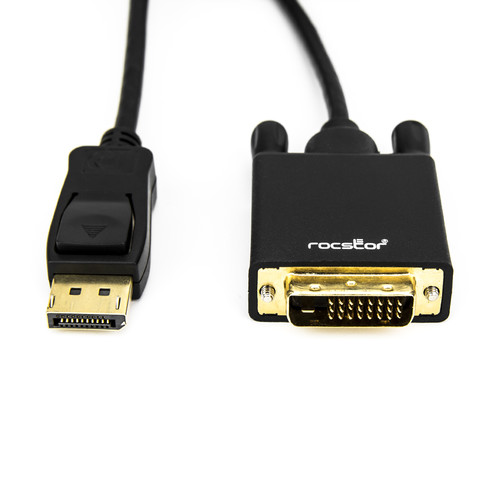 Rocstor DisplayPort 1.2 Male to DVI-D Male Adapter Cable (6')